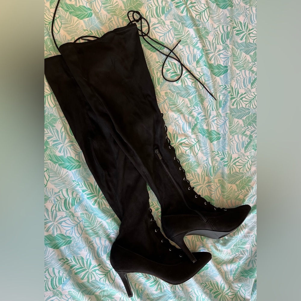 Torrid Lace Up Stocking Boot